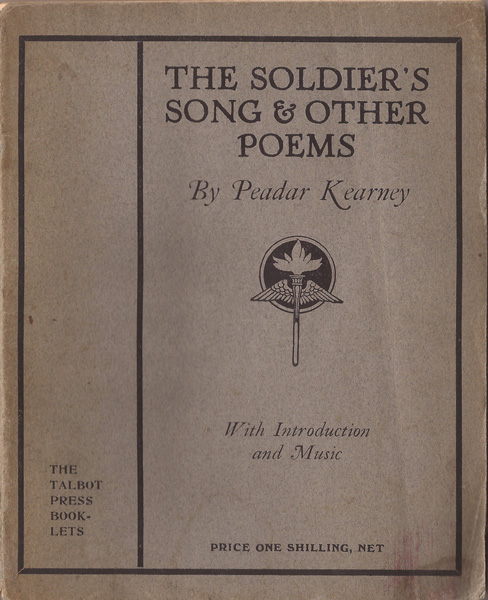 1928: The Soldier's Song & Other Poems by Peadar Kearney at Whyte's Auctions