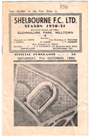 Soccer: 1950-57 Shelbourne F.C. programmes at Whyte's Auctions