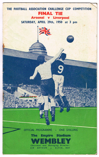 Soccer 1950s-70s England international and league programmes including 1950 FA Cup Final at Whyte's Auctions
