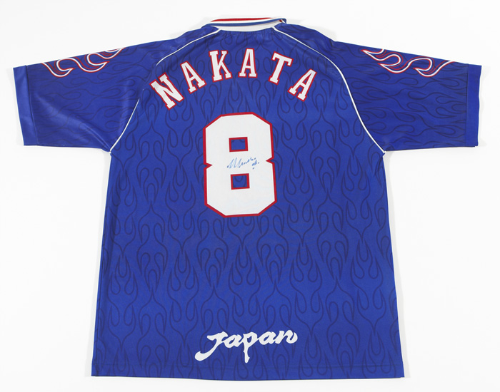 Soccer: Japan jersey signed by Nakata at Whyte's Auctions