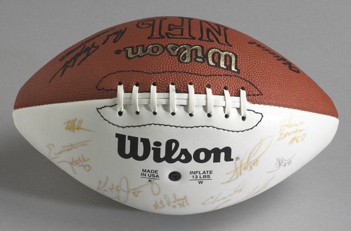 American Football: Chicago Bears 1997 Croke Park team signed football at Whyte's Auctions