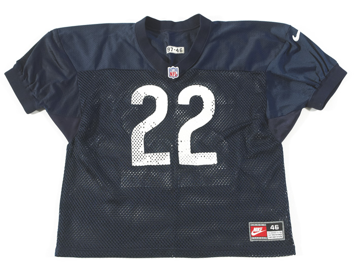 American Football: Chicago Bears 1997 Croke Park No. 22 Jersey at Whyte's Auctions
