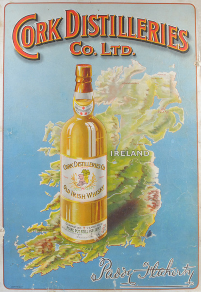 20th Century: Cork Distilleries Ireland advertisement poster at Whyte's Auctions