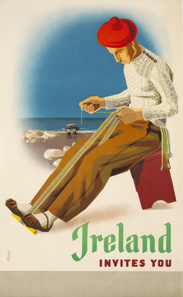1954: "Ireland Invites You" tourism poster
 at Whyte's Auctions