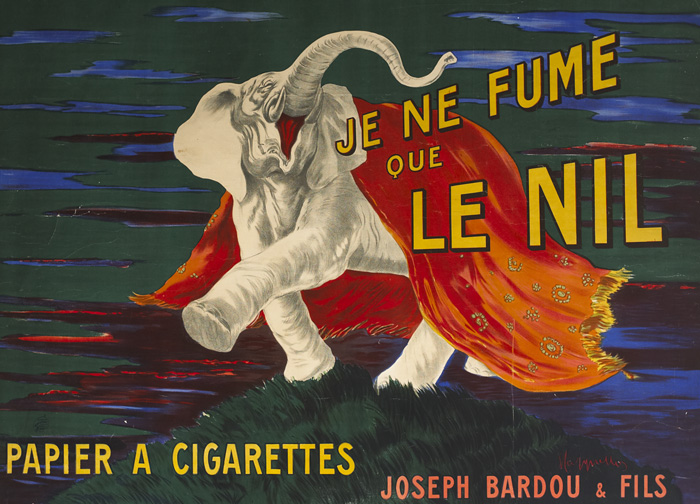 Joseph Bardon & Fils "Le Nil" Cigarettes Poster at Whyte's Auctions