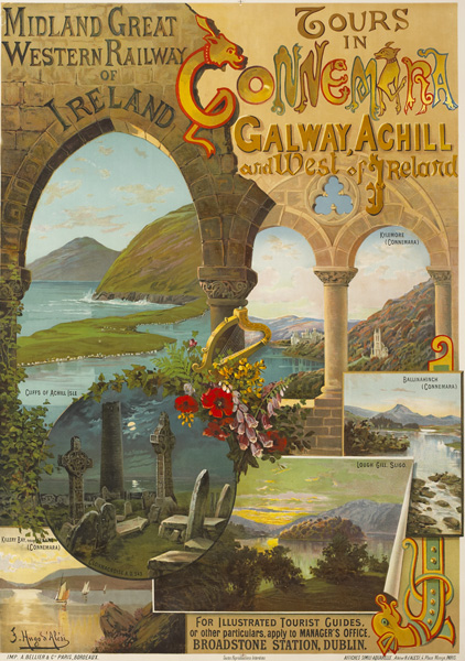 circa 1900: Midland & Great Western Railway of Ireland 'Connemara' poster at Whyte's Auctions