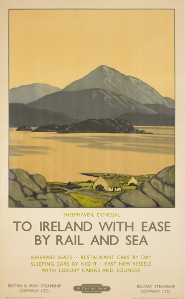 1950s: Paul Henry British Railways Sheephaven, Donegal poster at Whyte's Auctions