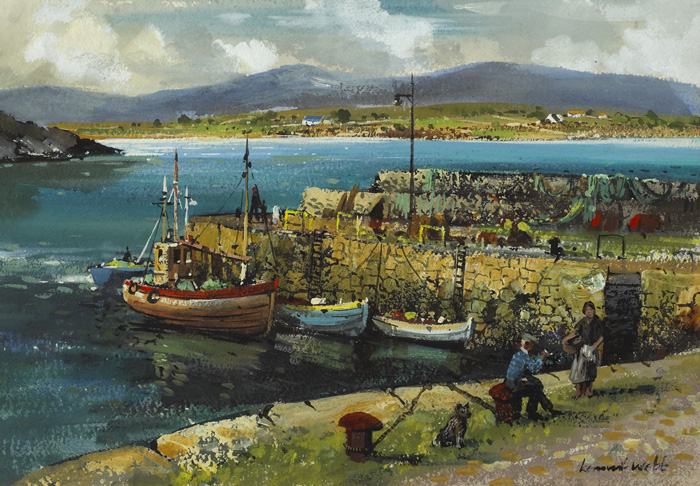 THE DOWNINGS, COUNTY DONEGAL, 1989 by Kenneth Webb RWA FRSA RUA (b.1927) at Whyte's Auctions