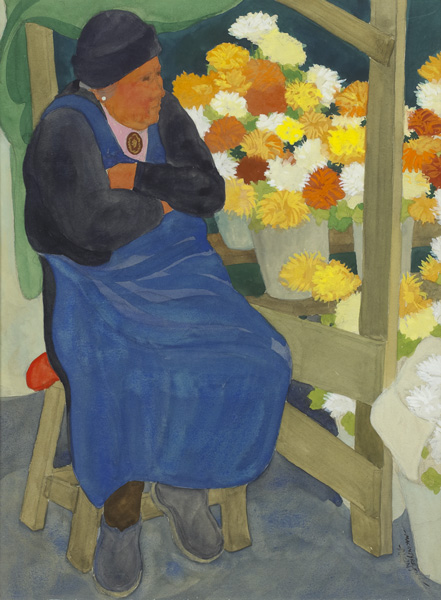 THE FLOWER SELLER by James MacIntyre sold for �1,000 at Whyte's Auctions