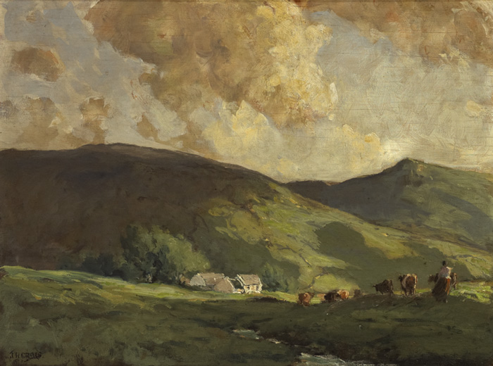 THE TOPS OF GLENDUN, COUNTY ANTRIM by James Humbert Craig sold for �42,000 at Whyte's Auctions