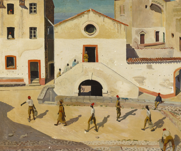 WORKERS, ALGIERS, 1924 by Rudolph Ihlee sold for 3,200 at Whyte's Auctions
