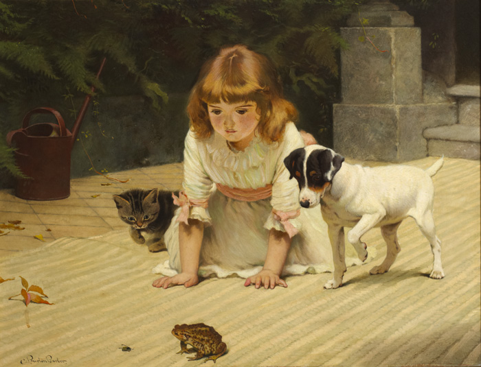 FRIEND OR FOE? by Charles Burton Barber sold for 19,500 at Whyte's Auctions