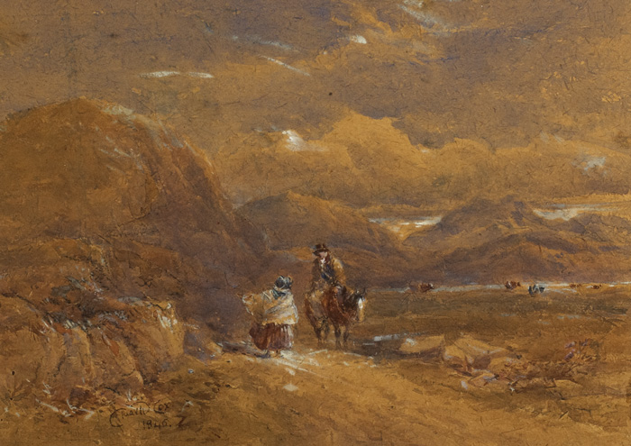 THE GOSSIPS, 1846 by David Cox Snr. (1783-1859) at Whyte's Auctions