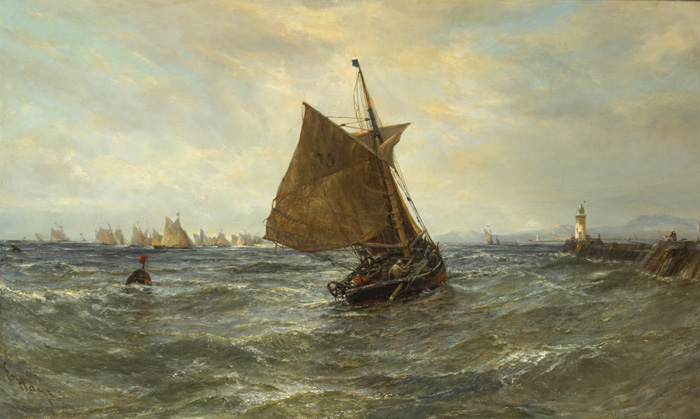 IRISH TRAWLERS IN DUBLIN BAY by Edwin Hayes sold for �28,000 at Whyte's Auctions