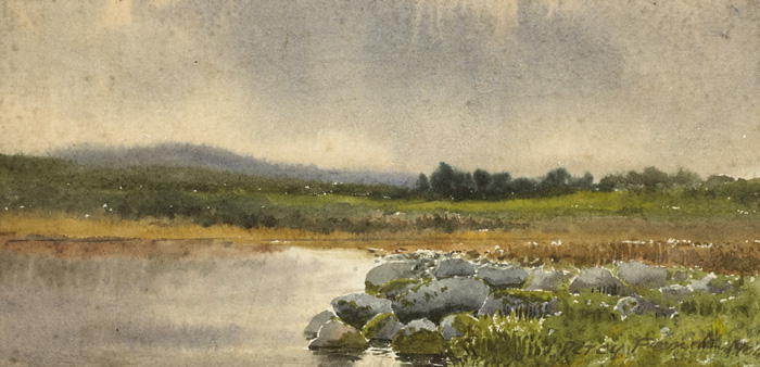 RIVER LANDSCAPE, 1904 by William Percy French (1854-1920) at Whyte's Auctions