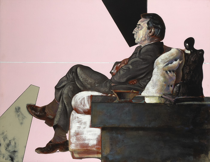 PORTRAIT OF A. A. DAVID, 1986 by Michael Leventis (b.1944) at Whyte's Auctions