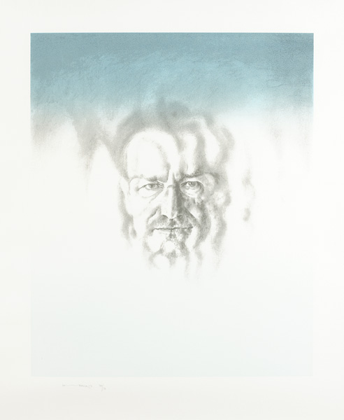 IMAGE OF BONO (BLUE), 2003 by Louis le Brocquy HRHA (1916-2012) at Whyte's Auctions