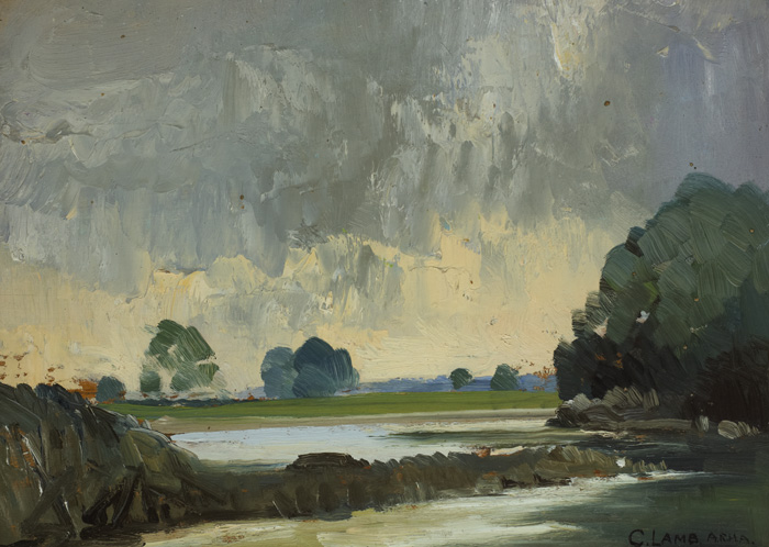 RIVER LANDSCAPE by Charles Vincent Lamb RHA RUA (1893-1964) at Whyte's Auctions