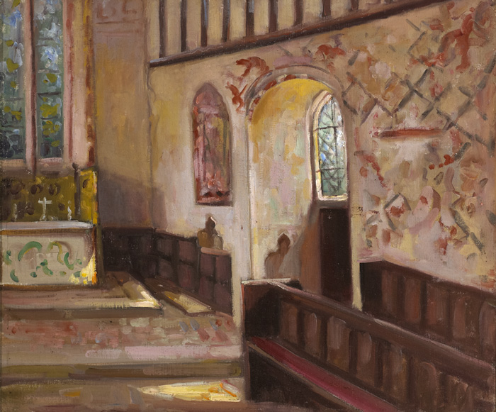 CHURCH INTERIOR, BUCKINGHAMSHIRE, c.1935 by Harry Phelan Gibb (18701948) at Whyte's Auctions
