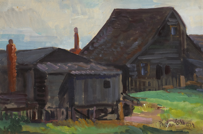 FARM BUILDINGS IN SUFFOLK, 1938 by Harry Phelan Gibb (18701948) at Whyte's Auctions