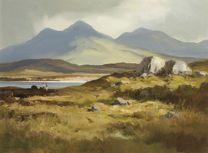WESTERN LANDSCAPE, CONNEMARA by Maurice Canning Wilks RUA ARHA (1910-1984) at Whyte's Auctions
