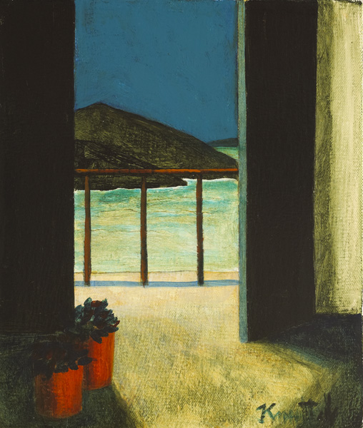 VIEW FROM A BALCONY by Graham Knuttel (b.1954) at Whyte's Auctions