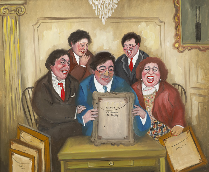 THE SELECTION COMMITTEE by John Schwatschke (b.1943) at Whyte's Auctions