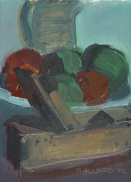 WOOD PLANE AND APPLES, 2004 by Brian Ballard RUA (b.1943) at Whyte's Auctions