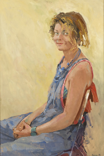 THE POTTER, 1992 and PORTRAIT OF AN IRISH GIRL (A PAIR) by Bob Brown NEAC (b.1936) at Whyte's Auctions