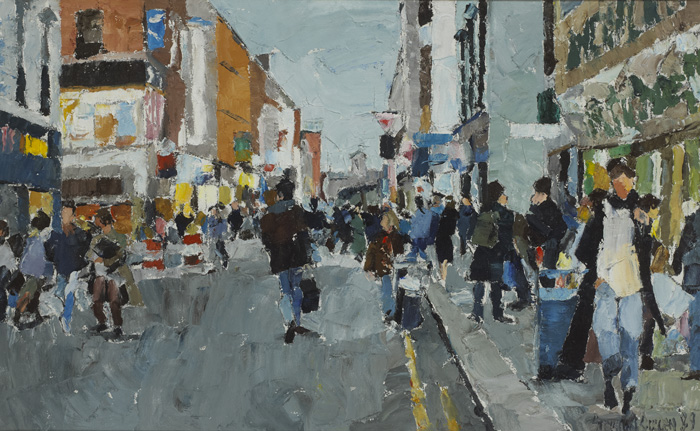 NORTH EARL STREET - EVENING, DUBLIN, 1989 by Stephen Cullen (b.1959) at Whyte's Auctions