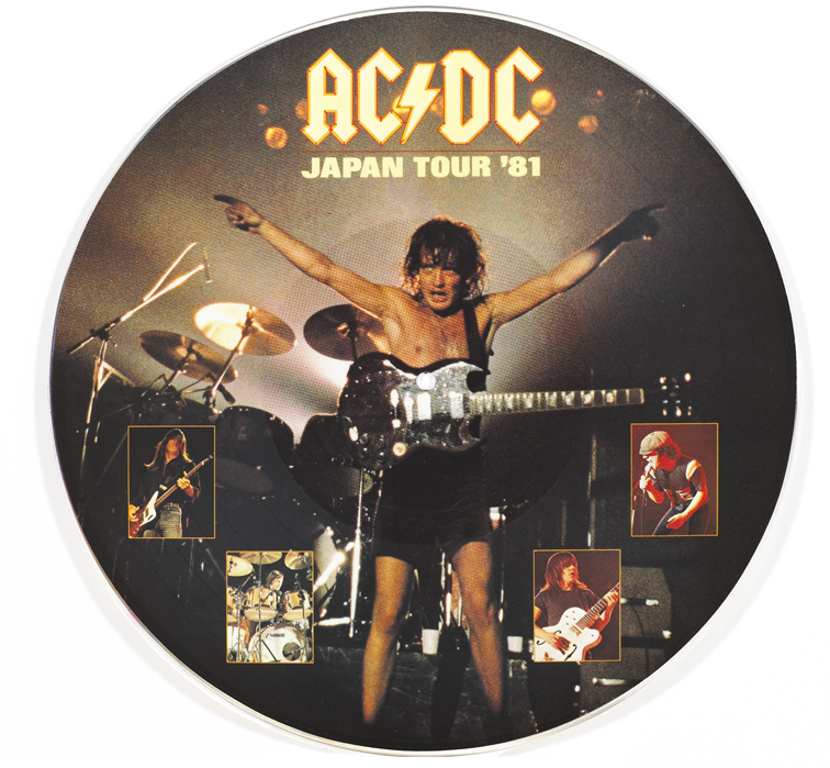 AC/DC: Scarce Japan Tour 1981 picture discs at Whyte's Auctions