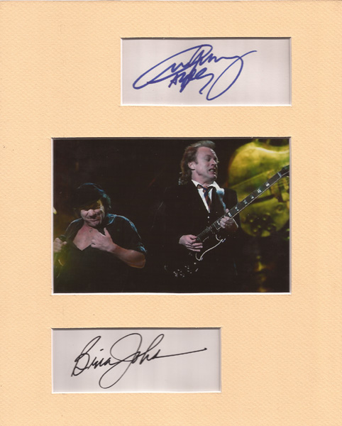 AC/DC: Autographs and concert programme at Whyte's Auctions