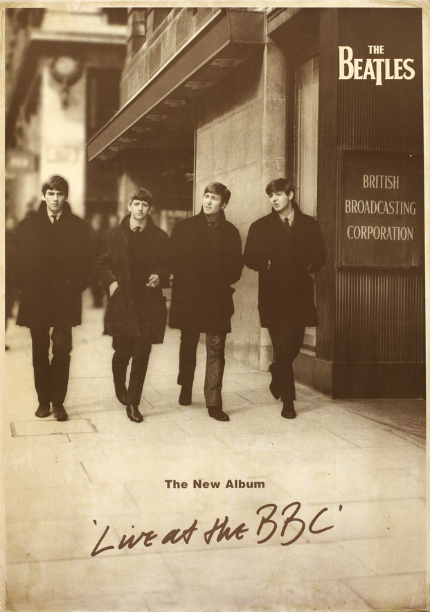 1963 (April). The Beatles Live at The BBC promotional poster at Whyte's Auctions