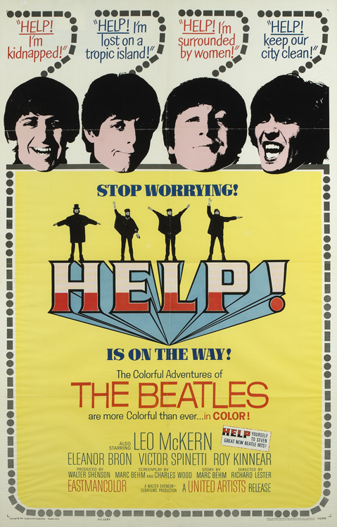 The Beatles: Help! American cinema poster 1965 at Whyte's Auctions