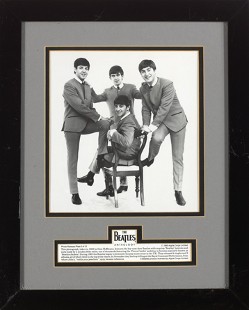 The Beatles: A large collection of framed memorabilia and souvenirs at Whyte's Auctions