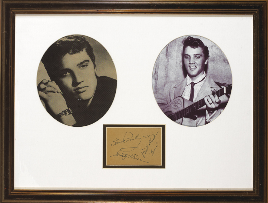 Elvis Presley, Scotty Moore and Bill Black autographs, 1955 at Whyte's Auctions