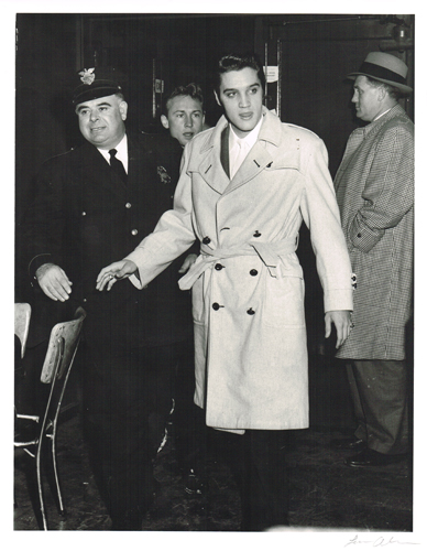 Elvis Presley: Unique Lew Allen photograph taken at Cleveland Arena November 1956 at Whyte's Auctions