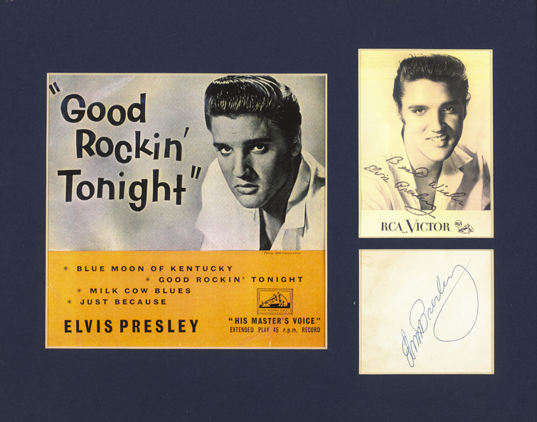 Elvis Presley: 'Good Rockin Tonight' autograph at Whyte's Auctions