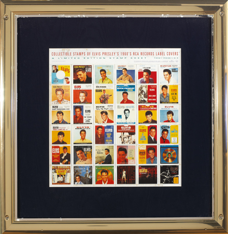 Elvis Presley: Limited Edition commemorative stamp sheets. at Whyte's Auctions