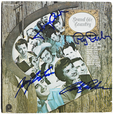 Johnny Cash, Carl Perkins etc.: Autographed 'Grand Ole Country' vinyl album at Whyte's Auctions