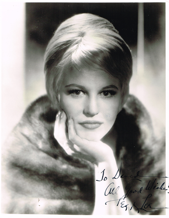 Peggy Lee: Autographed photograph at Whyte's Auctions