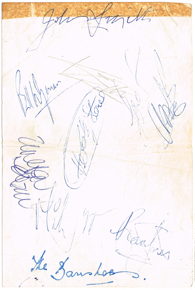 The Rolling Stones: Adelphi Dublin set of autographs and concert ticket at Whyte's Auctions