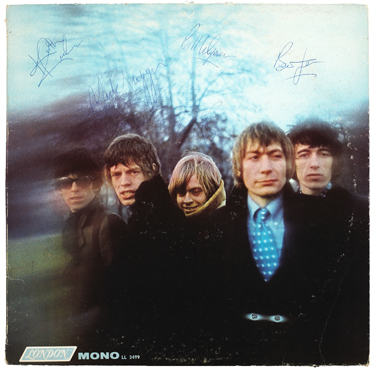 The Rolling Stones: Set of autographs on 'Between The Buttons' album sleeve at Whyte's Auctions