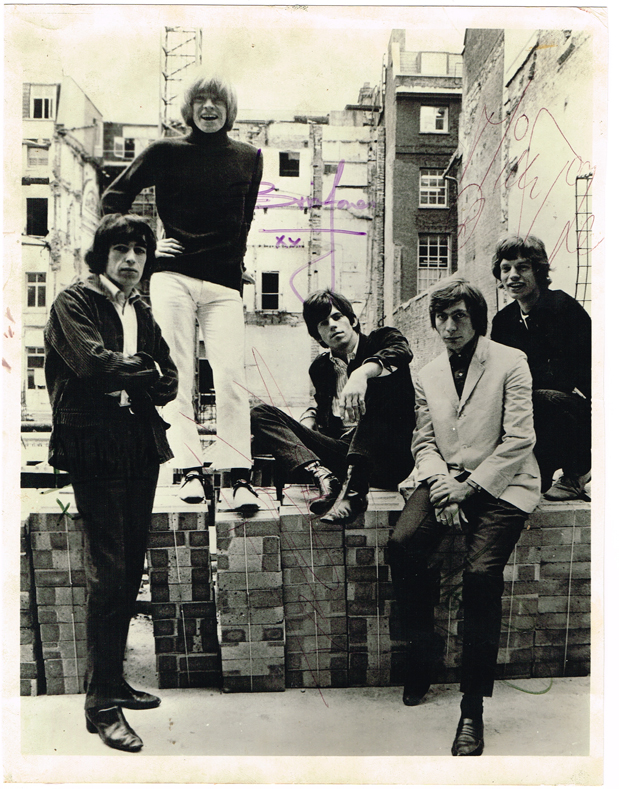 The Rolling Stones: Autographed photograph including Brian Jones at Whyte's Auctions