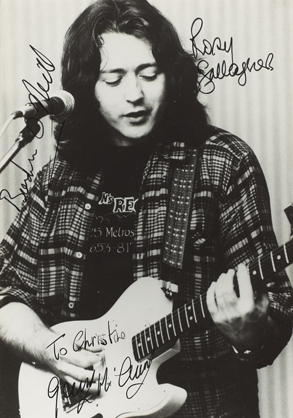 Rory Gallagher: Autographed photograph at Whyte's Auctions