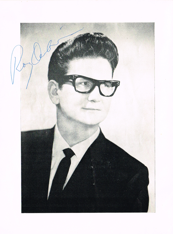 Roy Orbison: Autographed concert programme at Whyte's Auctions