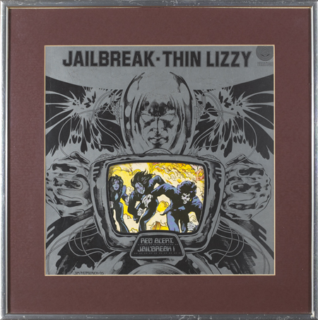 Thin Lizzy: 'Jailbreak' autographed album sleeve, 1976 at Whyte's Auctions