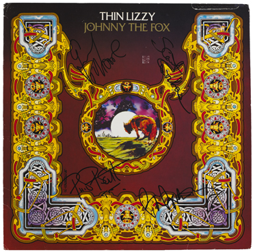 Thin Lizzy: Scarce autographed 'Johnny The Fox' promo' album at Whyte's Auctions