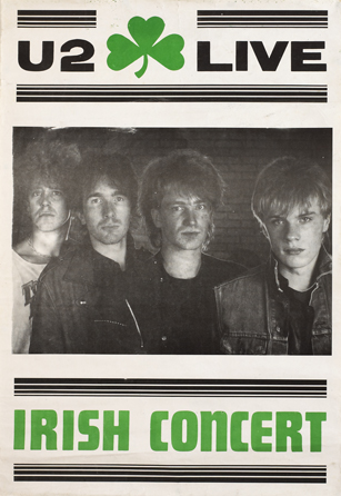 U2 and Simple Minds: Irish concert posters, 1980s at Whyte's Auctions
