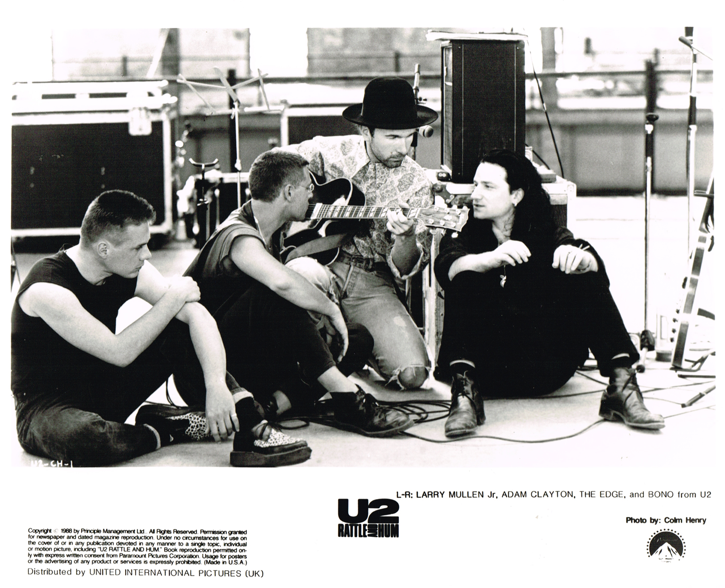 Various Artists: Music movie promotional photo cards including U2: Rattle and Hum at Whyte's Auctions